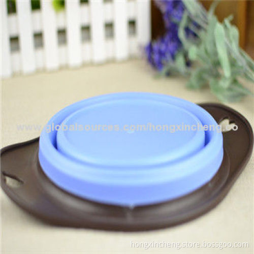 Portable and Unbreakable Silicone Pet Bowl for Drinking Feeding